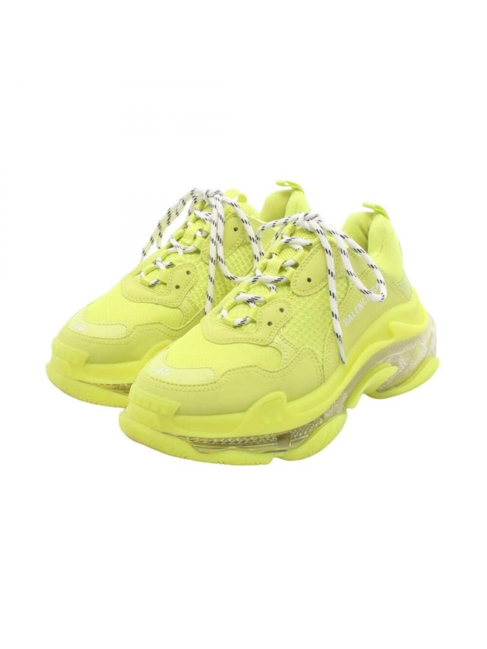 Balenciaga Sneakers Triple S Clear Sole S Fluorescent Leather